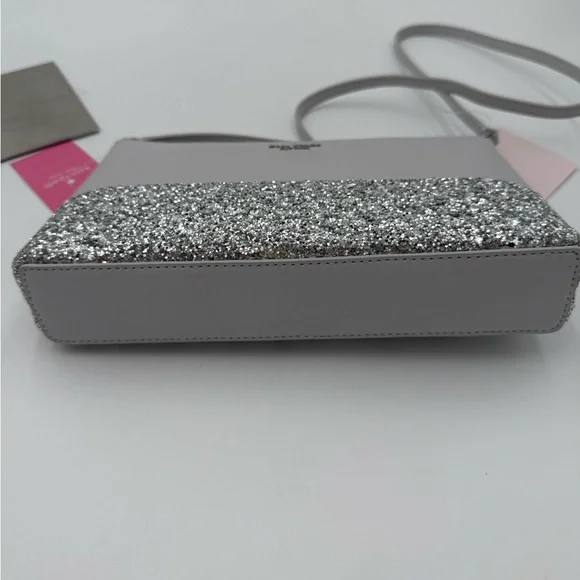 kate spade Light Gray Crossbody with Silver Glitter Base - Picture 9 of 11